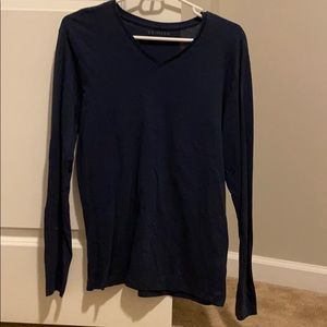 Casual dark blue top